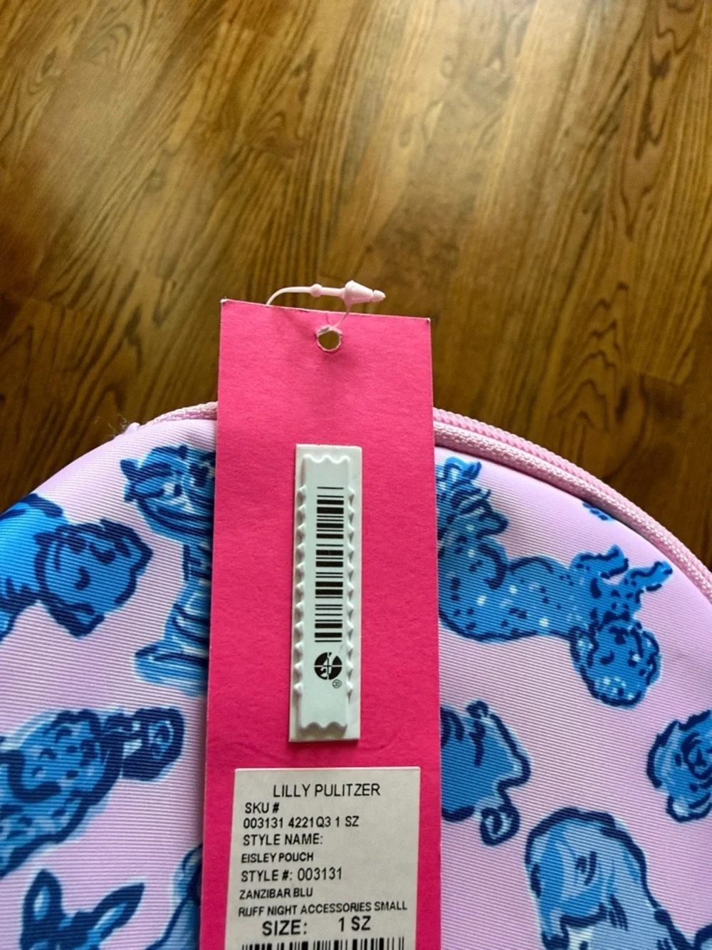 Lilly Pulitzer Eisley Pouch Ruff night NWT HTF dog theme
